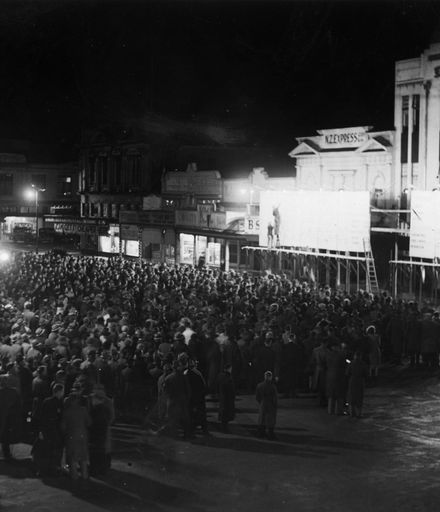 Crowds await 1938 Election Results