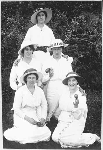 Mabel Child with Friends