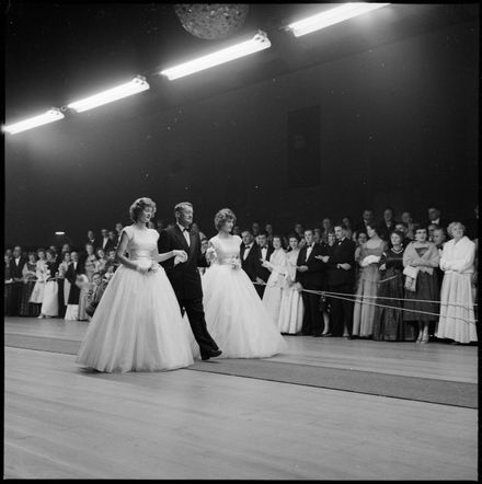 "Debutantes Being Presented at Masonic Ball"