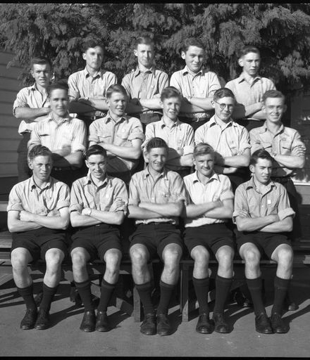 Group of Male Students, Palmerston North Technical High School