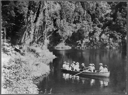 Boating in the Turitea Stream