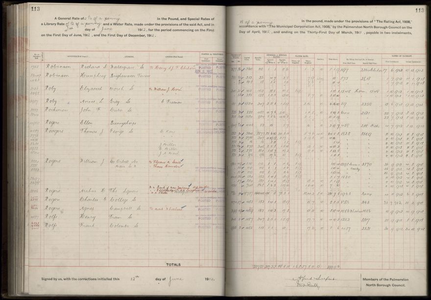Rate book, 1912-1913 - 2021Pa_PNC2-23-2-V20_034001-0116