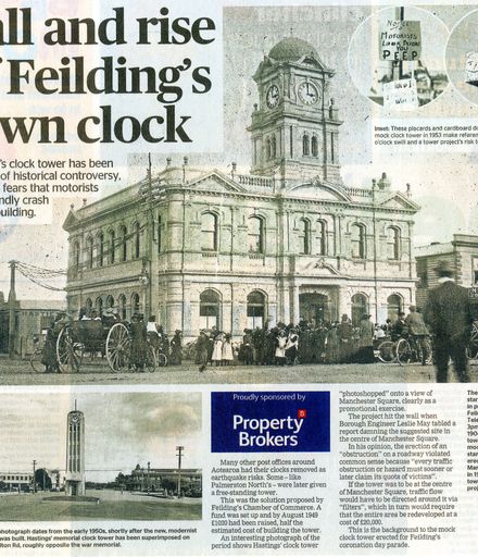 Back Issues: Fall and rise of Feilding's town clock