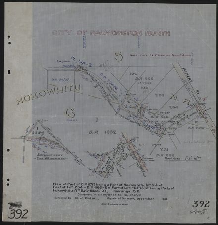 Survey Plans (subdivisions) 1938 - 1951
