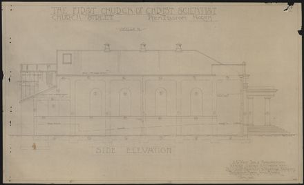 First Church of Christ, Scientist - Side Elevation
