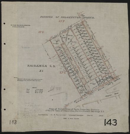 Survey Plans (subdivisions) 1902 - 1939