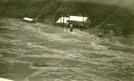 River in Flood - Mangahao Electric Power Scheme