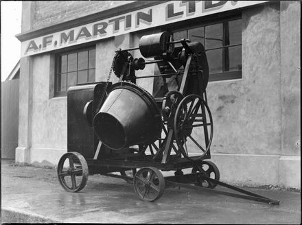 A F Martin Electric Concrete Mixer, Palmerston North