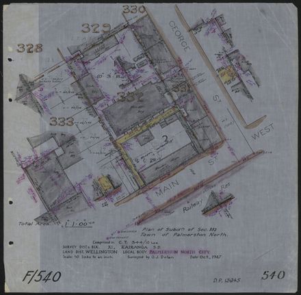 Survey Plans (subdivisions) 1938 - 1951