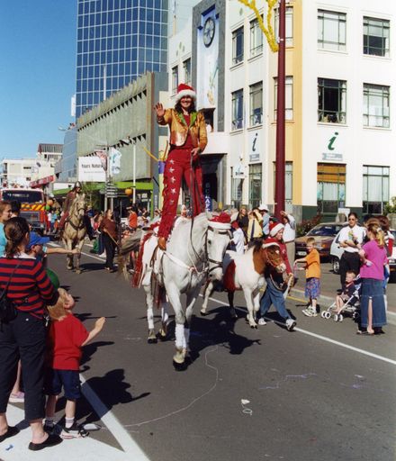 Horses in the 2002 Christmas Parade
