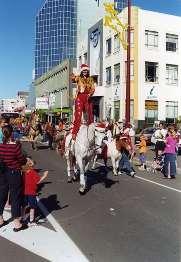 Horses in the 2002 Christmas Parade