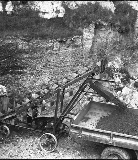 Excavator at work, Palmerston North