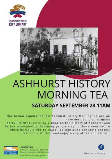 History morning talks in Ashhurst