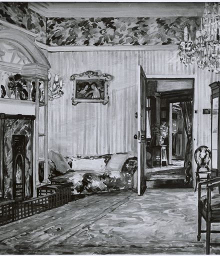 Drawing room of "Moerangi", corner of Linton and College Streets