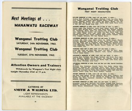 Manawatū Trotting Club programme - 16