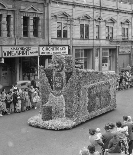 Jubilee float for Palmerston North's 75th celebrations