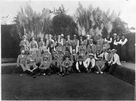 Members of the Palmerston North Bowling Club