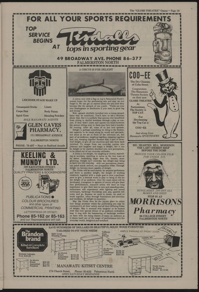 "The Globe Theatre Opens" Commemorative Newspaper 19