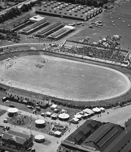 Aerial view of Oval and Showgrounds