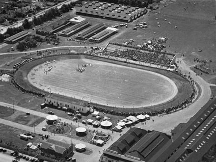 Aerial view of Oval and Showgrounds