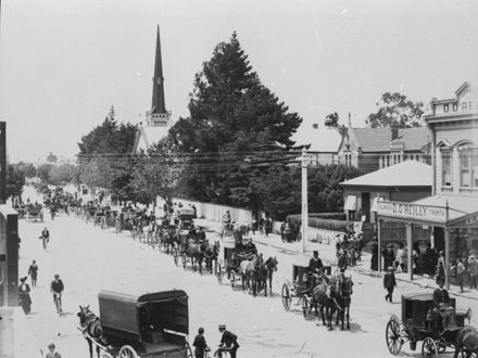 Funeral procession in Broad Street