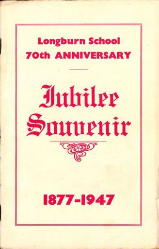 Longburn School 70th Anniversary Jubilee Booklet