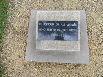 Memorial Park plaque