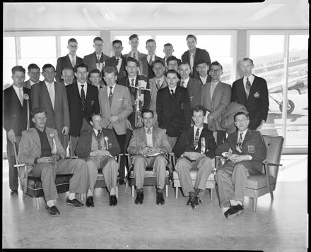 "Association Football Team Flies to Nelson"