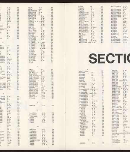 Index - Section 2 (L-Y) and Section 3 (A-B)