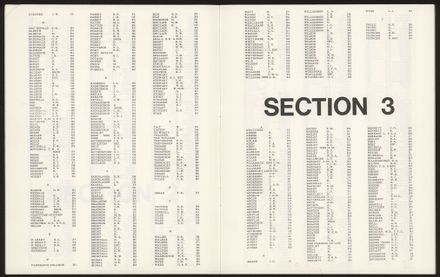 Index - Section 2 (L-Y) and Section 3 (A-B)