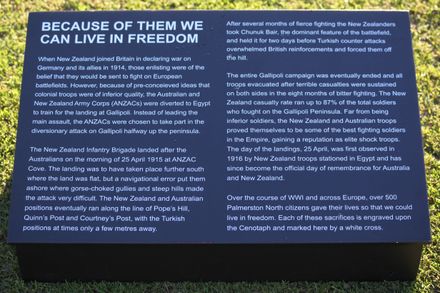 ANZAC Day 2015 Memorial Crosses, Information Boards 3