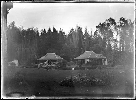 Ornamental Structures by Small Bridge - Racecourse Gardens, Whanganui