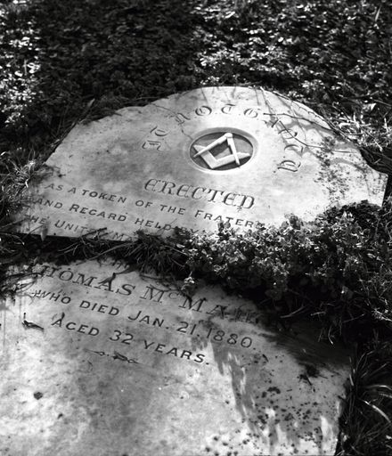 Headstone of Thomas McMahon, Terrace End Cemetery