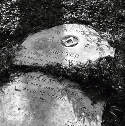 Headstone of Thomas McMahon, Terrace End Cemetery