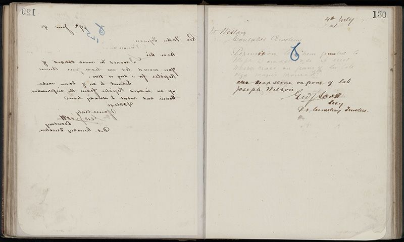 Outwards Correspondence of the Palmerston North Cemetery Trustees, 1898 -1902 157