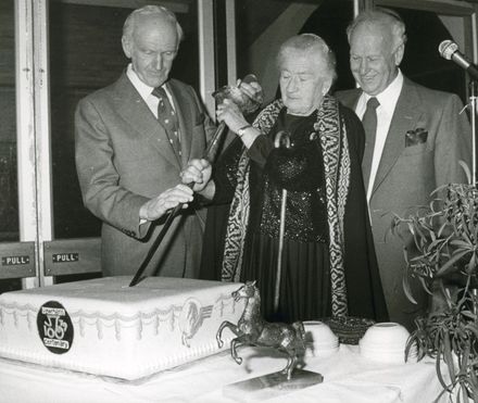 Sir Jack and Lady Newman, and Mr Ross Newman