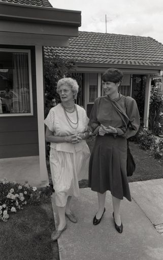 Housing Minister Helen Clark Visits PNCC Pensioner Housing Complex