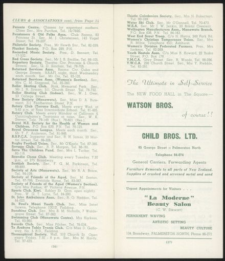 Visitors Guide Palmerston North and Feilding: September-November 1961 - 10