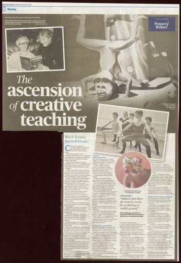 Back Issues:  The ascension of creative teaching