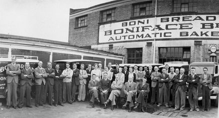 Management & staff of Boniface Brothers Bakery, corner of Cuba and Bourke Streets