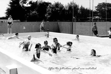 Newbury School swimming pool.