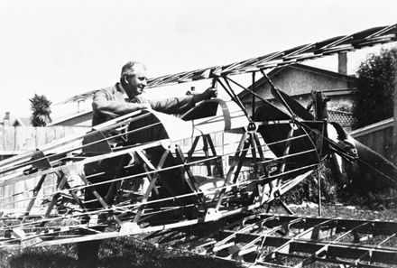 Alexander Radford’s home built aeroplane