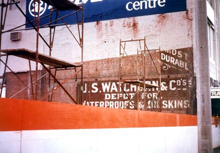PDC wall during construction of The Plaza