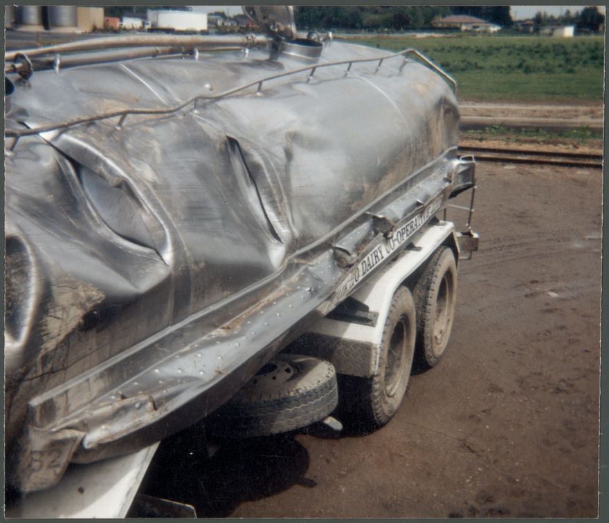 Waikato Dairy Co-operative Ltd - Imploded Tanker