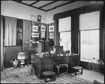 Brian Keiller's study at 'Atawhai', Fitzherbert