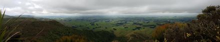 Panorama from The Nipple, Otangane Loop Track