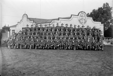 Group of Soldiers - Outside Palmerston North Golf Club (Awapuni Links)