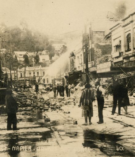 Hastings Street after Napier Earthquake