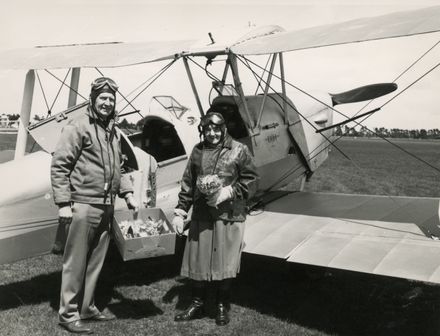 Violet Hibbard & John Mackie, Dannevirke Aerodrome