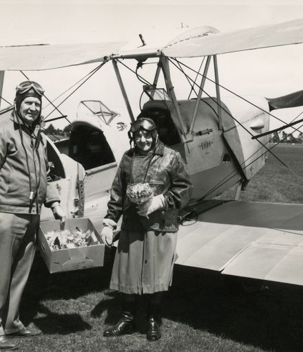 Violet Hibbard & John Mackie, Dannevirke Aerodrome